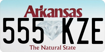 AR license plate 555KZE