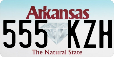 AR license plate 555KZH