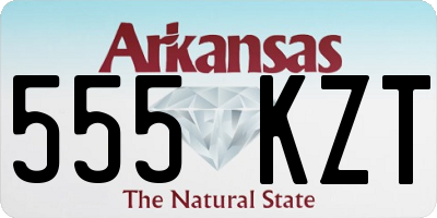 AR license plate 555KZT
