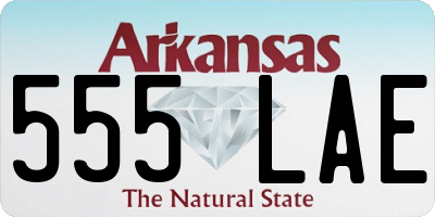 AR license plate 555LAE