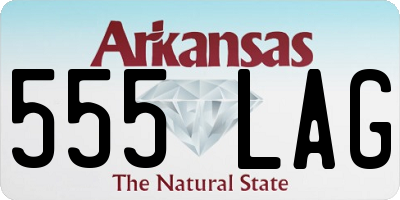 AR license plate 555LAG