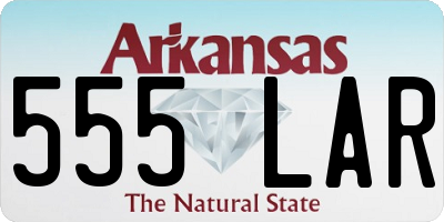 AR license plate 555LAR