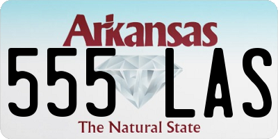 AR license plate 555LAS
