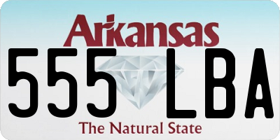 AR license plate 555LBA