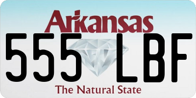 AR license plate 555LBF