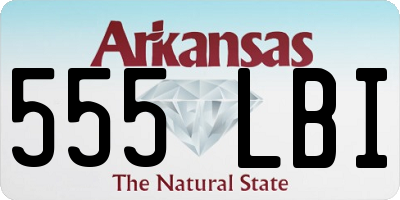 AR license plate 555LBI