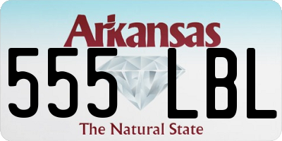 AR license plate 555LBL