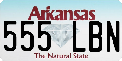 AR license plate 555LBN