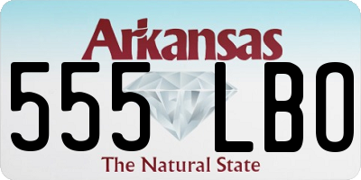 AR license plate 555LBO
