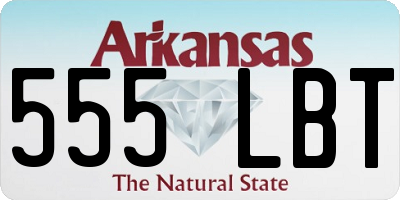 AR license plate 555LBT