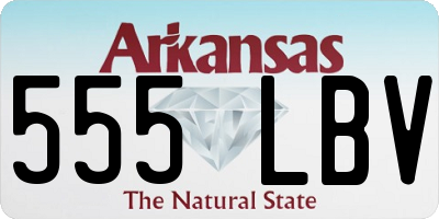 AR license plate 555LBV