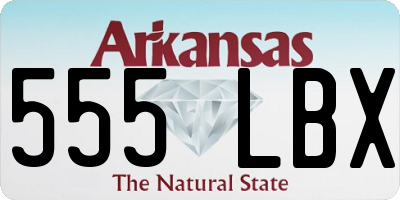 AR license plate 555LBX