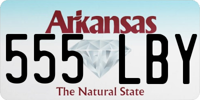 AR license plate 555LBY