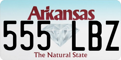 AR license plate 555LBZ
