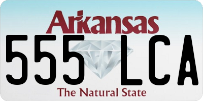 AR license plate 555LCA