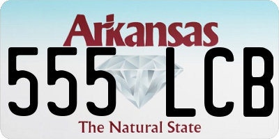 AR license plate 555LCB