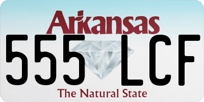 AR license plate 555LCF