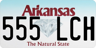 AR license plate 555LCH