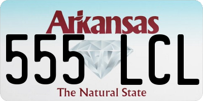 AR license plate 555LCL