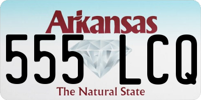 AR license plate 555LCQ