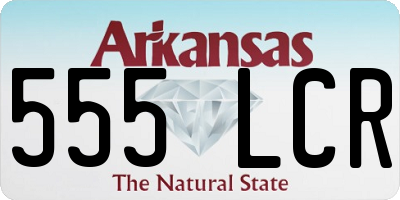 AR license plate 555LCR
