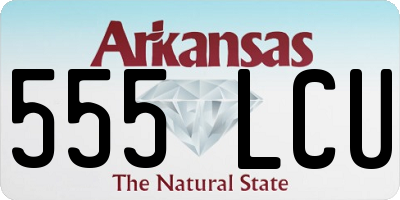 AR license plate 555LCU