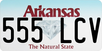 AR license plate 555LCV