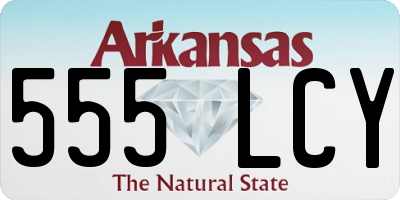 AR license plate 555LCY