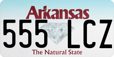 AR license plate 555LCZ
