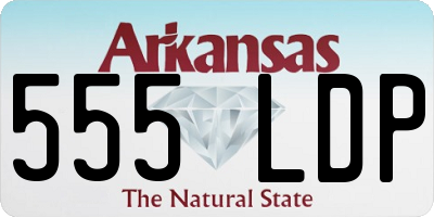 AR license plate 555LDP