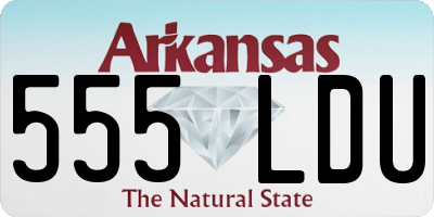 AR license plate 555LDU