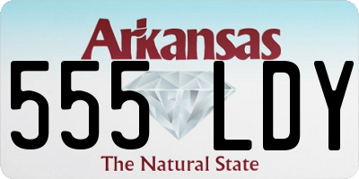 AR license plate 555LDY