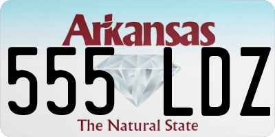 AR license plate 555LDZ