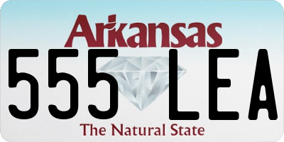 AR license plate 555LEA