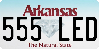 AR license plate 555LED