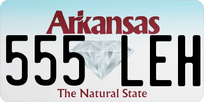 AR license plate 555LEH