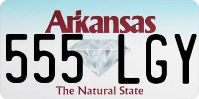 AR license plate 555LGY