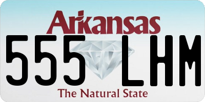 AR license plate 555LHM