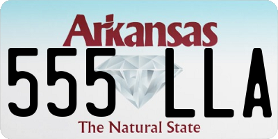AR license plate 555LLA
