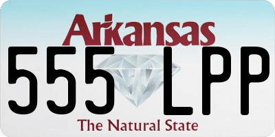 AR license plate 555LPP
