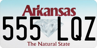 AR license plate 555LQZ