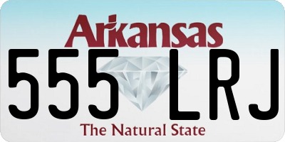 AR license plate 555LRJ