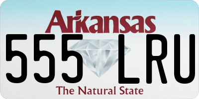 AR license plate 555LRU