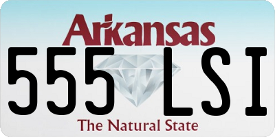 AR license plate 555LSI