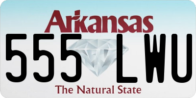 AR license plate 555LWU
