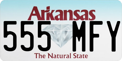 AR license plate 555MFY