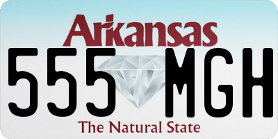 AR license plate 555MGH