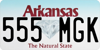 AR license plate 555MGK