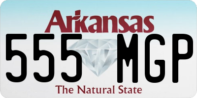 AR license plate 555MGP