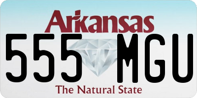 AR license plate 555MGU